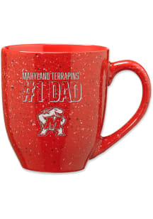 Maryland Terrapins 16oz Dad Speckled Ceramic Mug - Red