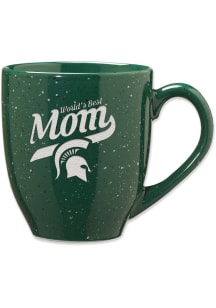 Michigan State Spartans 16oz Mom Speckled Ceramic Mug - Green