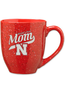 Nebraska Cornhuskers 16oz Mom Speckled Ceramic Mug - Red
