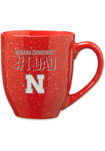 Nebraska Cornhuskers 16oz Dad Speckled Ceramic Mug - Red