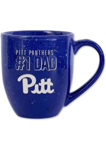 Pitt Panthers 16oz Dad Speckled Ceramic Mug - Blue