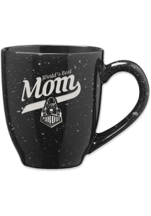 Purdue Boilermakers 16oz Mom Speckled Ceramic Mug - Black