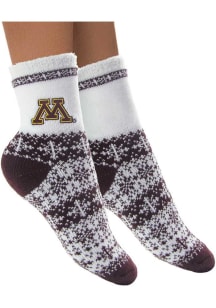 Minnesota Golden Gophers Holiday Womens Crew Socks