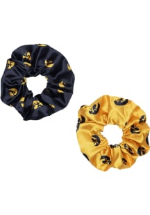 Iowa Hawkeyes 2pk Satin Womens Hair Scrunchie