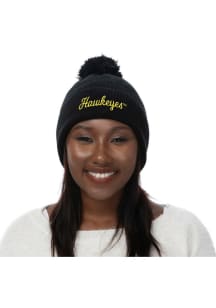 Iowa Hawkeyes Black Fashion Womens Knit Hat