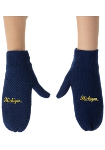 Michigan Wolverines Fashion Knit Womens Gloves