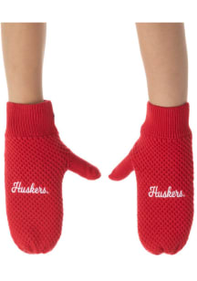 Nebraska Cornhuskers Fashion Knit Womens Gloves