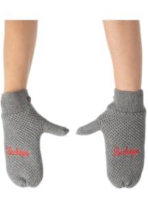 Ohio State Buckeyes Fashion Knit Womens Gloves