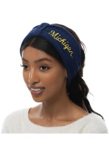 Michigan Wolverines Fashion Knit Bow Womens Headband