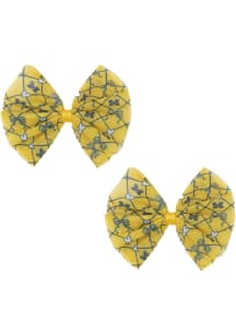 Michigan Wolverines Mesh Kids Hair Barrette