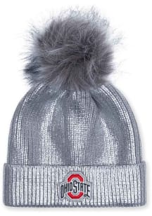 Ohio State Buckeyes Silver Yth Metallic Youth Knit Hat