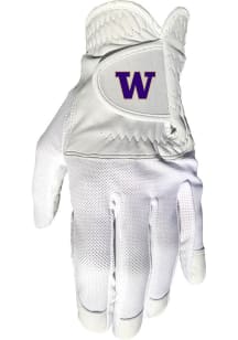 Washington Huskies White Cool Mesh Golf Gloves