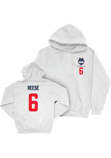 Jacob Reese UConn Huskies Mens White NIL Logo Player Hood