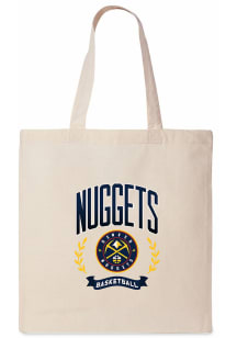 Denver Nuggets White Canvas Tote