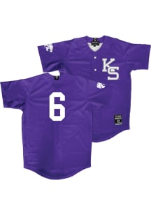 Grant Gallagher  K-State Wildcats Mens Purple NIL Baseball Jersey