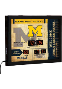 Michigan Wolverines Scoreboard Wall Clock