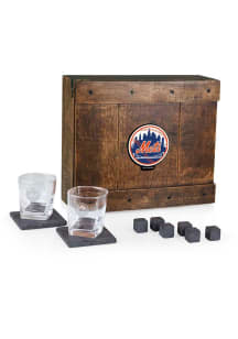 New York Mets Colored Whiskey Box Gift Drink Set