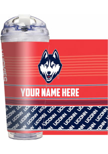 UConn Huskies Personalized Hinged Lid Tumbler - White