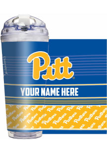 Pitt Panthers Personalized Hinged Lid Tumbler - White