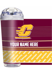 Central Michigan Chippewas Personalized Hinged Lid Tumbler - White