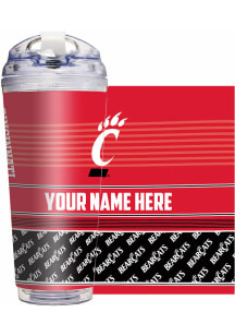 Cincinnati Bearcats Personalized Hinged Lid Tumbler - White