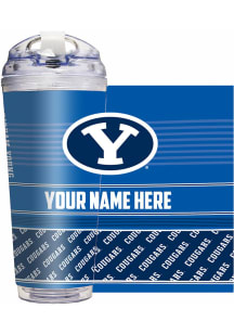 BYU Cougars Personalized Hinged Lid Tumbler - White