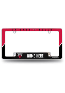 Chicago Bulls Personalized Chrome License Frame