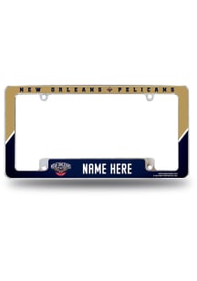 New Orleans Pelicans Personalized Chrome License Frame