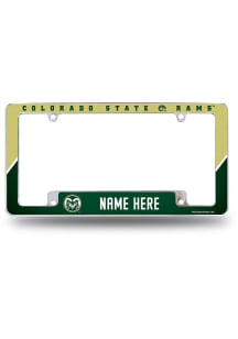 Colorado State Rams Personalized Chrome License Frame