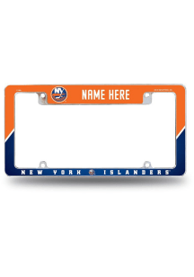 New York Islanders Personalized Chrome License Frame