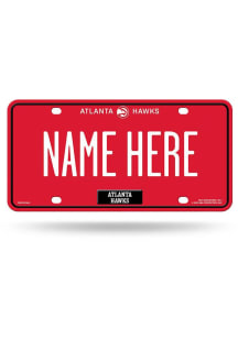 Atlanta Hawks Personalized Car Accessory License Plate