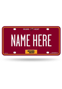 Miami Heat Personalized Car Accessory License Plate
