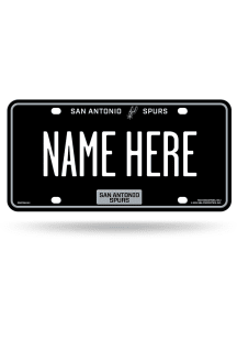 San Antonio Spurs Personalized Car Accessory License Plate