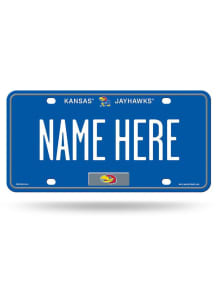 Kansas Jayhawks Red Personalized Car Accessory License Plate