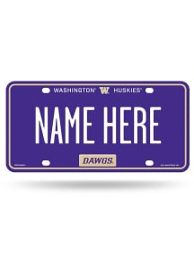 Washington Huskies Personalized Car Accessory License Plate