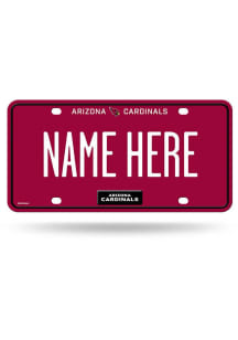 Arizona Cardinals Black Personalized Car Accessory License Plate
