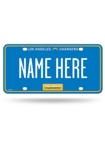 Los Angeles Chargers Navy Blue Personalized Car Accessory License Plate