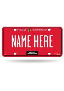 Chicago Blackhawks Personalized Car Accessory License Plate