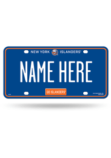 New York Islanders Personalized Car Accessory License Plate