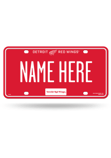 Detroit Red Wings Personalized Car Accessory License Plate
