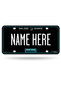 San Jose Sharks Personalized Car Accessory License Plate