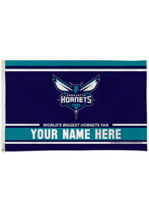 Charlotte Hornets Personalized 3x5 Banner - Blue