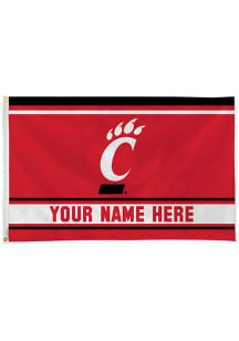 Cincinnati Bearcats Personalized 3x5 Banner - Red