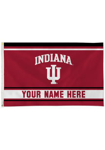 Indiana Hoosiers Personalized 3x5 Banner - White
