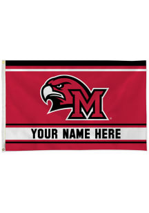 Miami RedHawks Personalized 3x5 Banner - Red