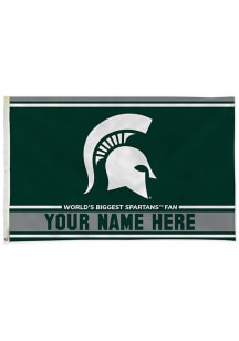 Michigan State Spartans Personalized 3x5 Banner - Green
