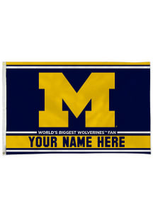 Michigan Wolverines Personalized 3x5 Banner - Blue