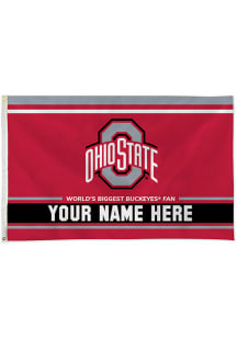 Ohio State Buckeyes Personalized 3x5 Banner - Red