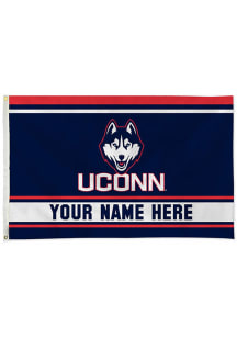 UConn Huskies Personalized 3x5 Banner - White