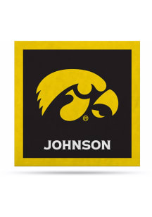 Iowa Hawkeyes 23" Personalized Felt Banner - Black
